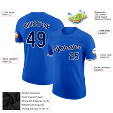 Load image into Gallery viewer, Custom Thunder Blue Navy-White Performance T-Shirt