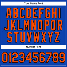 Load image into Gallery viewer, Custom Thunder Blue Orange-Black Performance T-Shirt