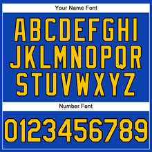 Load image into Gallery viewer, Custom Thunder Blue Yellow-Black Performance T-Shirt