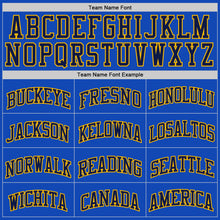 Load image into Gallery viewer, Custom Thunder Blue Navy-Gold Authentic Basketball Jersey