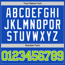 Load image into Gallery viewer, Custom Thunder Blue Neon Green-White Authentic Basketball Jersey