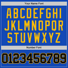 Load image into Gallery viewer, Custom Thunder Blue Black-Gold Authentic Basketball Jersey