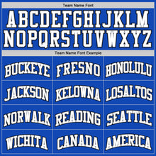 Load image into Gallery viewer, Custom Thunder Blue White Gray-Black Authentic Basketball Jersey