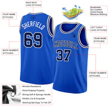 Load image into Gallery viewer, Custom Thunder Blue Navy-White Authentic Basketball Jersey