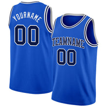 Load image into Gallery viewer, Custom Thunder Blue Navy-White Authentic Basketball Jersey