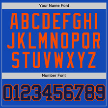 Load image into Gallery viewer, Custom Thunder Blue Navy-Orange Authentic Basketball Jersey