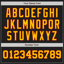 Load image into Gallery viewer, Custom Black Gold-Red Authentic Two Tone Baseball Jersey