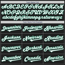 Load image into Gallery viewer, Custom Black White-Kelly Green Authentic Two Tone Baseball Jersey