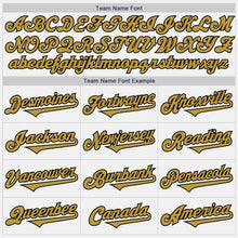 Load image into Gallery viewer, Custom White Old Gold-Black Authentic Two Tone Baseball Jersey