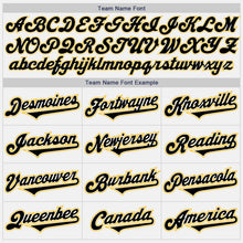 Load image into Gallery viewer, Custom White Black-Gold Authentic Two Tone Baseball Jersey