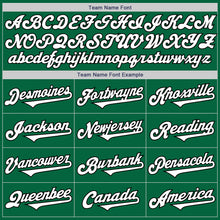 Load image into Gallery viewer, Custom Kelly Green White-Black Authentic Two Tone Baseball Jersey