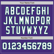 Load image into Gallery viewer, Custom Purple White-Kelly Green Authentic Two Tone Baseball Jersey