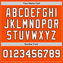 Load image into Gallery viewer, Custom Orange White-Brown Authentic Two Tone Baseball Jersey