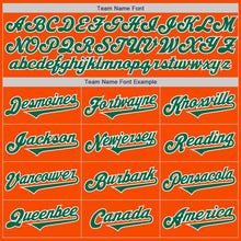 Load image into Gallery viewer, Custom Orange Kelly Green-White Authentic Two Tone Baseball Jersey