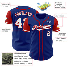 Load image into Gallery viewer, Custom Royal White-Red Authentic Two Tone Baseball Jersey