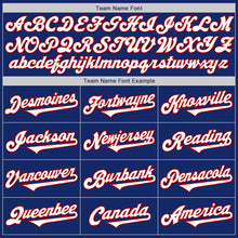 Load image into Gallery viewer, Custom Royal White-Red Authentic Two Tone Baseball Jersey