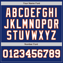 Load image into Gallery viewer, Custom Royal White-Orange Authentic Two Tone Baseball Jersey