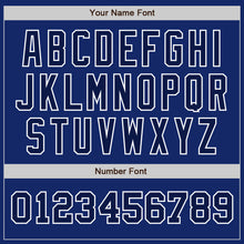 Load image into Gallery viewer, Custom Royal Navy-White Authentic Two Tone Baseball Jersey