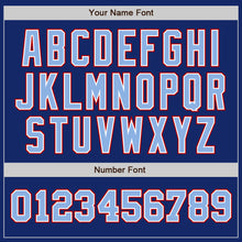 Load image into Gallery viewer, Custom Royal Light Blue-Red Authentic Two Tone Baseball Jersey