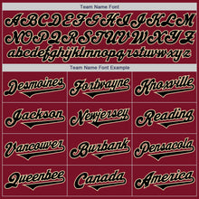 Load image into Gallery viewer, Custom Crimson Black-Cream Authentic Two Tone Baseball Jersey