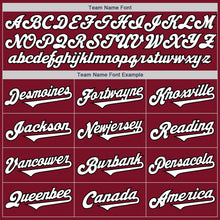Load image into Gallery viewer, Custom Crimson White-Black Authentic Two Tone Baseball Jersey