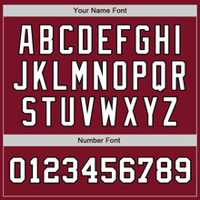 Load image into Gallery viewer, Custom Crimson White-Black Authentic Two Tone Baseball Jersey