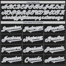 Load image into Gallery viewer, Custom Black Gray-White Authentic Two Tone Baseball Jersey