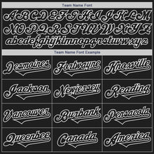 Load image into Gallery viewer, Custom Black White Authentic Two Tone Baseball Jersey