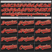Load image into Gallery viewer, Custom Black Red-Cream Authentic Two Tone Baseball Jersey