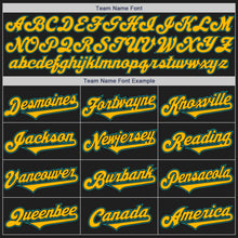 Load image into Gallery viewer, Custom Black Gold-Teal Authentic Two Tone Baseball Jersey