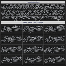 Load image into Gallery viewer, Custom Black Gray Authentic Two Tone Baseball Jersey