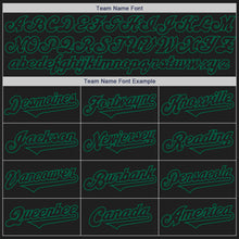 Load image into Gallery viewer, Custom Black Kelly Green Authentic Two Tone Baseball Jersey