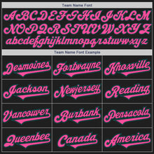 Load image into Gallery viewer, Custom Black Teal-Pink Authentic Two Tone Baseball Jersey
