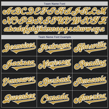 Load image into Gallery viewer, Custom Black Old Gold-White Authentic Two Tone Baseball Jersey