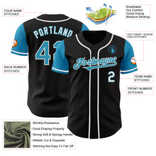 Load image into Gallery viewer, Custom Black Panther Blue-White Authentic Two Tone Baseball Jersey