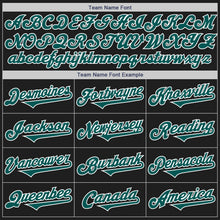 Load image into Gallery viewer, Custom Black Midnight Green-White Authentic Two Tone Baseball Jersey