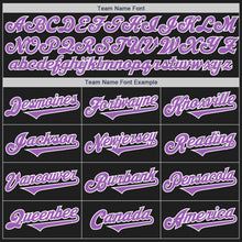 Load image into Gallery viewer, Custom Black Medium Purple-White Authentic Two Tone Baseball Jersey