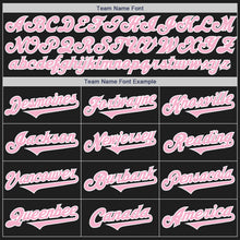Load image into Gallery viewer, Custom Black Light Pink-White Authentic Two Tone Baseball Jersey