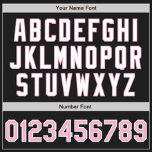 Load image into Gallery viewer, Custom Black Light Pink-White Authentic Two Tone Baseball Jersey