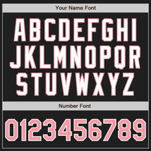 Load image into Gallery viewer, Custom Black Medium Pink-White Authentic Two Tone Baseball Jersey