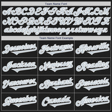 Load image into Gallery viewer, Custom Black Silver-White Authentic Two Tone Baseball Jersey