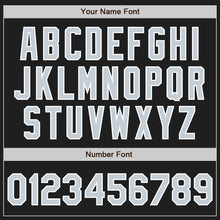 Load image into Gallery viewer, Custom Black Silver-White Authentic Two Tone Baseball Jersey
