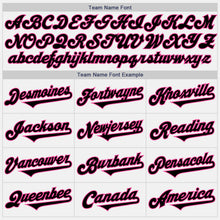 Load image into Gallery viewer, Custom White Black-Pink Authentic Two Tone Baseball Jersey