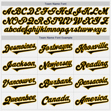 Load image into Gallery viewer, Custom White Black-Gold Authentic Two Tone Baseball Jersey
