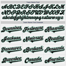 Load image into Gallery viewer, Custom White Black-Kelly Green Authentic Two Tone Baseball Jersey