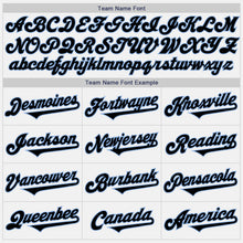 Load image into Gallery viewer, Custom White Black-Light Blue Authentic Two Tone Baseball Jersey