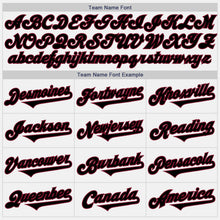 Load image into Gallery viewer, Custom White Black-Crimson Authentic Two Tone Baseball Jersey