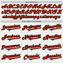 Load image into Gallery viewer, Custom White Red-Green Authentic Two Tone Baseball Jersey