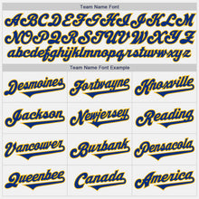 Load image into Gallery viewer, Custom White Royal-Gold Authentic Two Tone Baseball Jersey