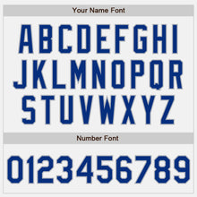 Load image into Gallery viewer, Custom White Royal-Gray Authentic Two Tone Baseball Jersey